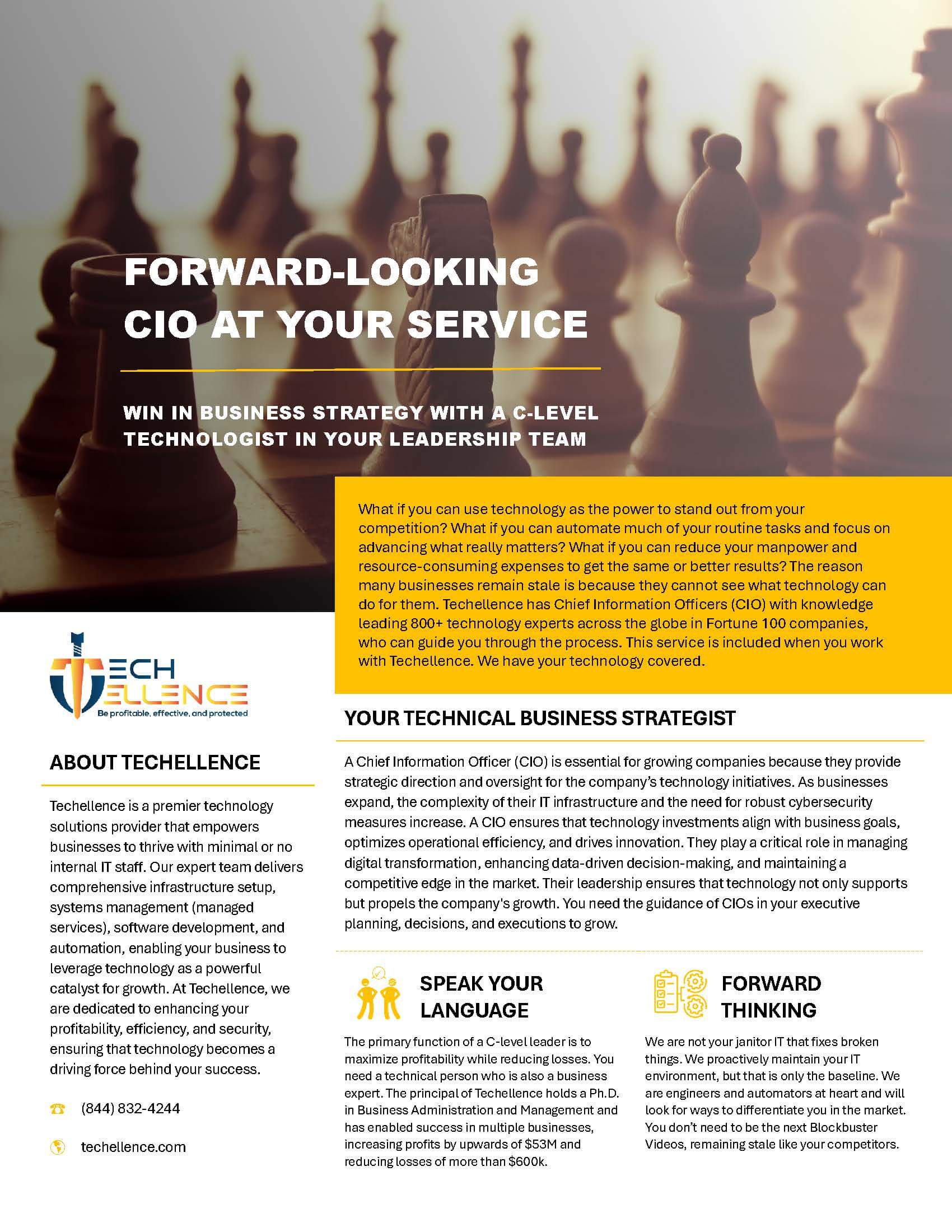 01. Forward-Looking CIO at Your Service