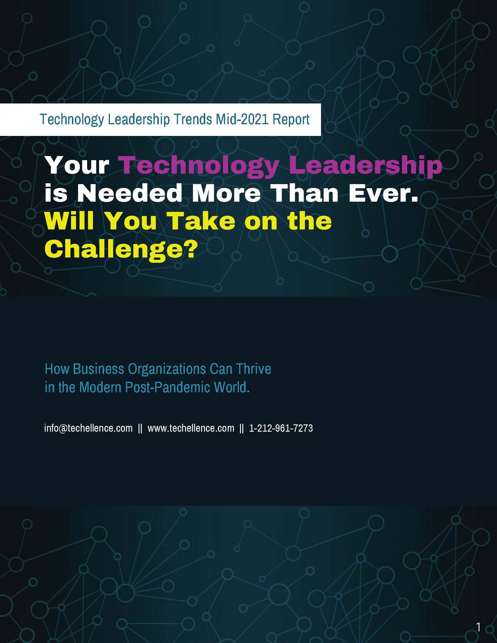 Technology Leadership Trends Mid 2021 Report - Whitepaper by Techellence